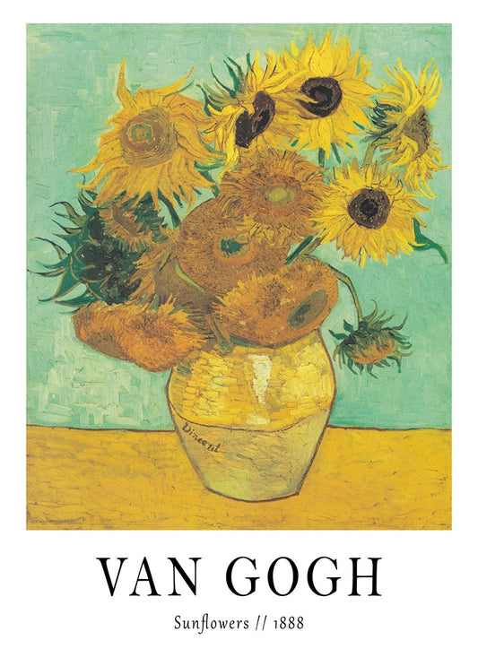 Vincent Van Gogh's 'Sunflowers' Exhibition Poster