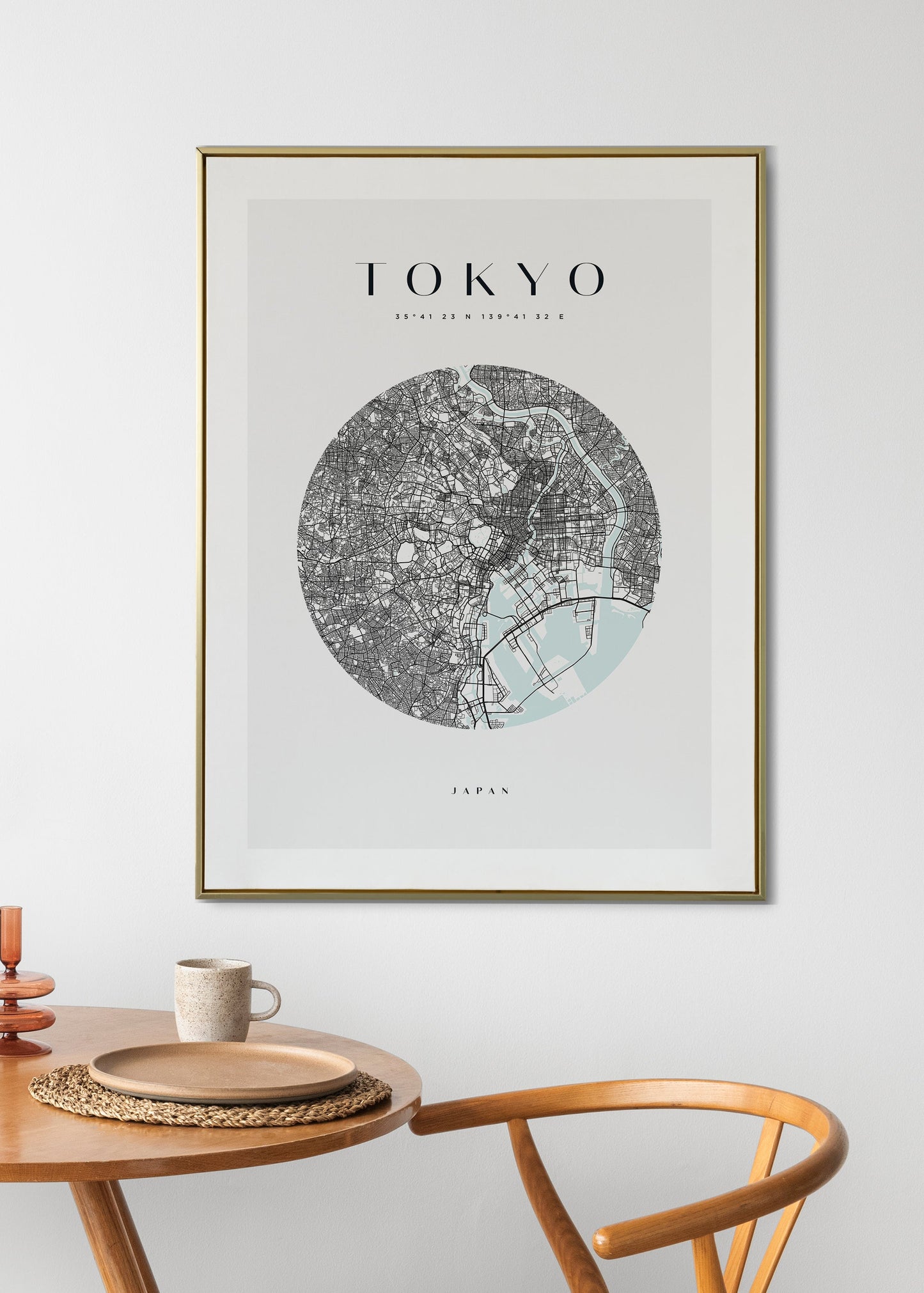 Tokyo Circle Map Art Print