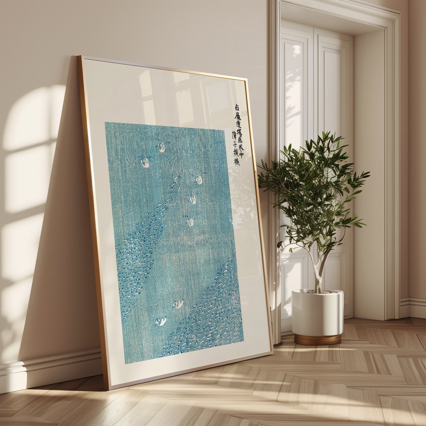 Taguchi Tomoki Japanese Art Print in Blue