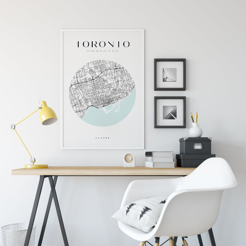 Toronto Circle Map Print
