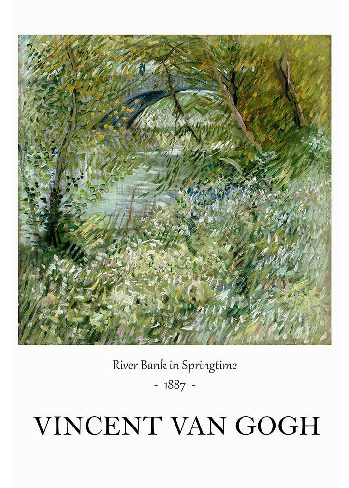 River Bank in Springtime by Vincent Van Gogh Poster