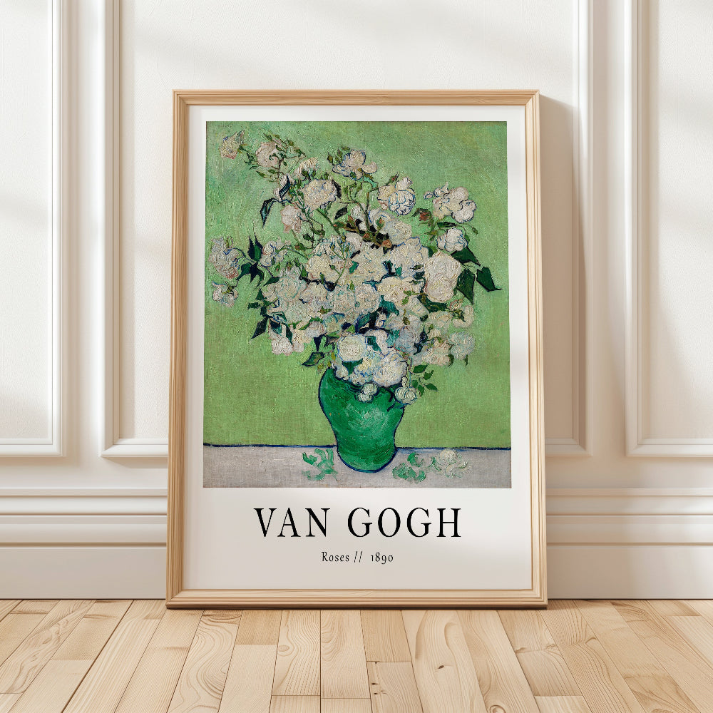 Vincent van Gogh 'Roses' Exhibition Art Print