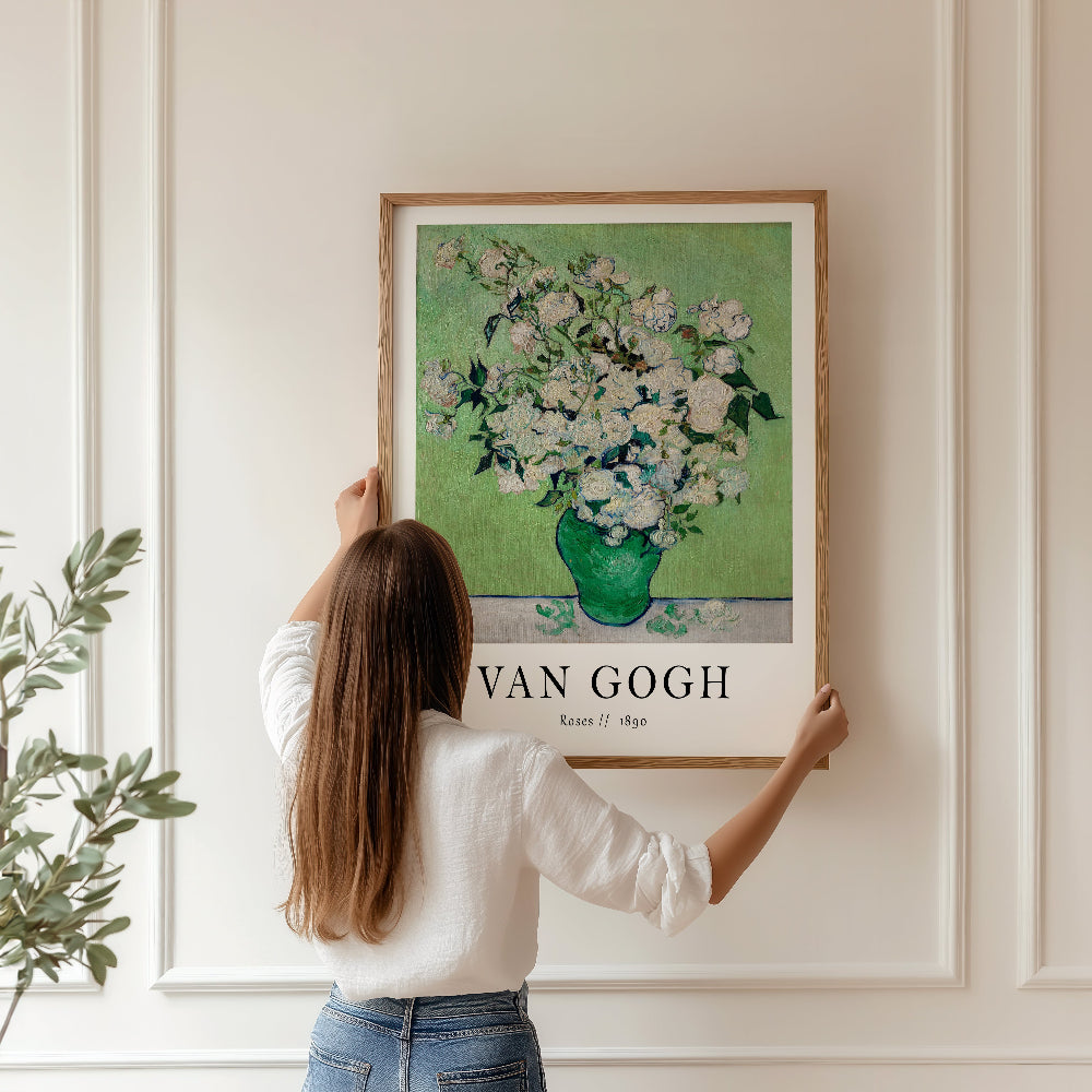 Vincent van Gogh 'Roses' Exhibition Art Print