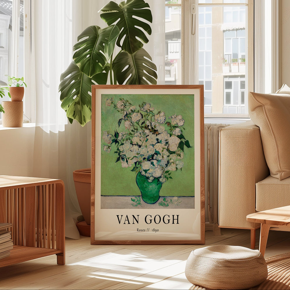 Vincent van Gogh 'Roses' Exhibition Art Print