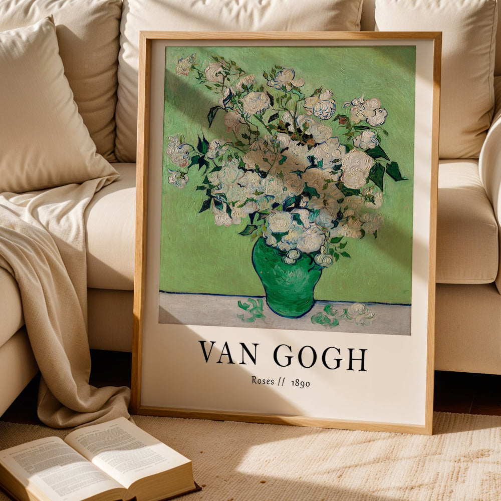 Vincent van Gogh 'Roses' Exhibition Art Print